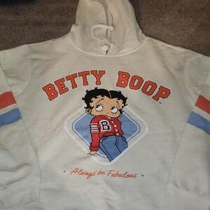 Betty Boop White Cotton Blend Apparel